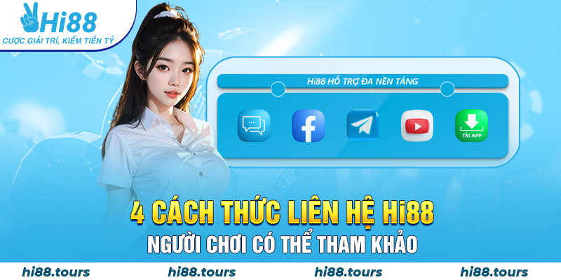 4 Cách thức liên hệ Hi88 người chơi có thể tham khảo